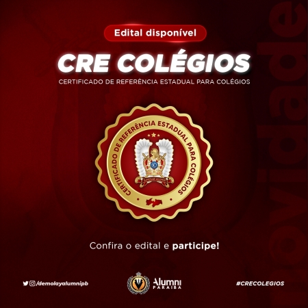 Colégios ganham edital para o Certificado de Referênia Estadual