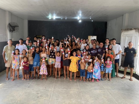 Capítulo João Pessoa nº 11 realiza ação de Páscoa e leva alegria a crianças da comunidade
